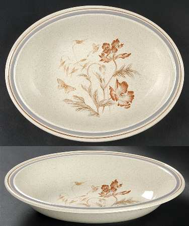 Summer Fantasy 10" Oval Vegetable Bowl