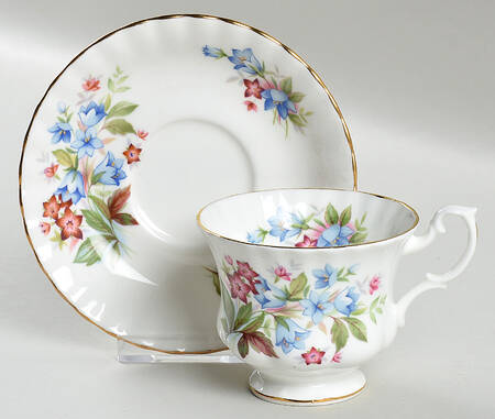 Summertime Series Footed Cup & Saucer Set