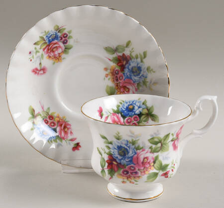 Summertime Series Footed Cup & Saucer Set