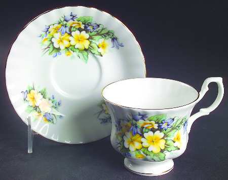 Summertime Series Footed Cup & Saucer Set