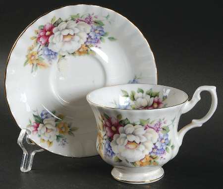 Summertime Series Footed Cup & Saucer Set