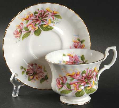 Summertime Series Footed Cup & Saucer Set