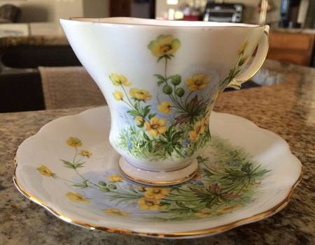 Sunnyside Series (Hampton Shape) Footed Cup & Saucer Set