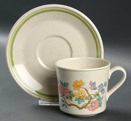 Summer Solitude Flat Cup & Saucer Set