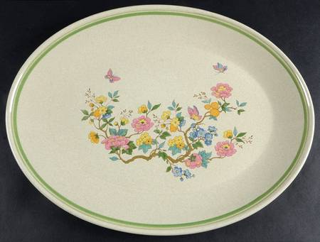 Summer Solitude 16" Oval Serving Platter