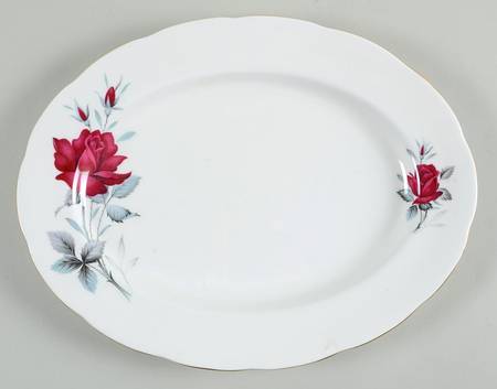 Sweet Romance 13" Oval Serving Platter