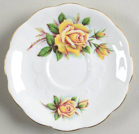 Sweetheart Roses Series Saucer for Footed Cup