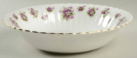 Sweet Violets 9" Round Vegetable Bowl