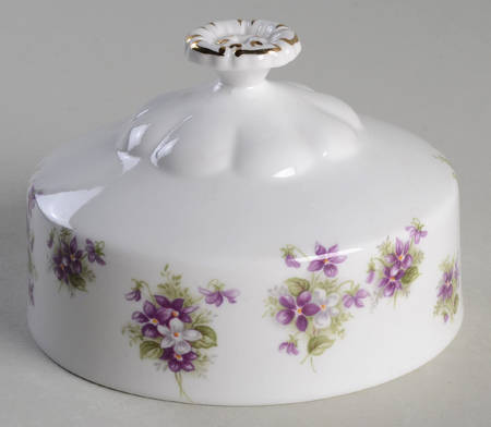 Sweet Violets Lid for Round Butter (Uses Bread & Butter Plate)