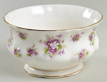 Sweet Violets Open Rice/Sugar Bowl