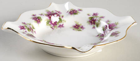 Sweet Violets Small Square Ashtray