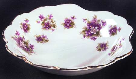 Sweet Violets Small Shell Shaped Dish