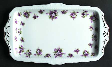 Sweet Violets Large Sandwich Tray