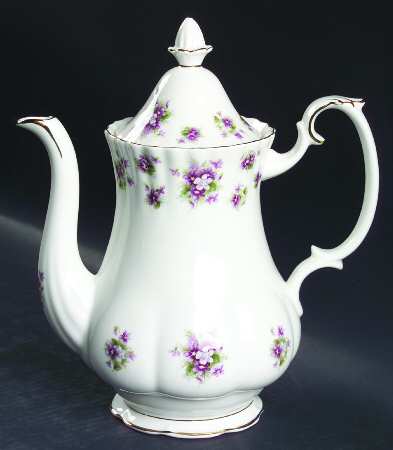 Sweet Violets Coffee Pot & Lid