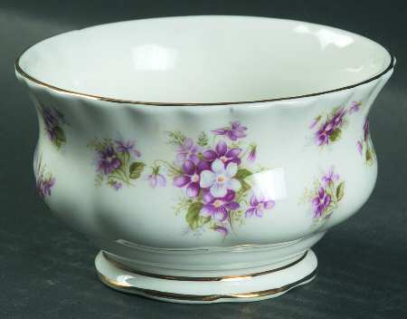 Sweet Violets Mini Open Sugar Bowl