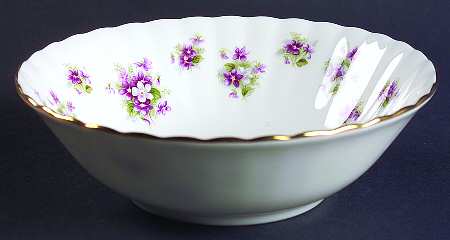 Sweet Violets Coupe Cereal Bowl