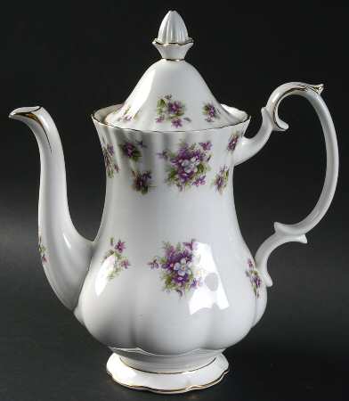Sweet Violets Small Coffee Pot & Lid