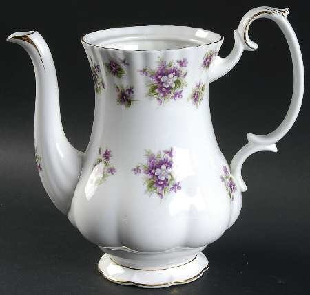 Sweet Violets Small Coffee Pot No Lid