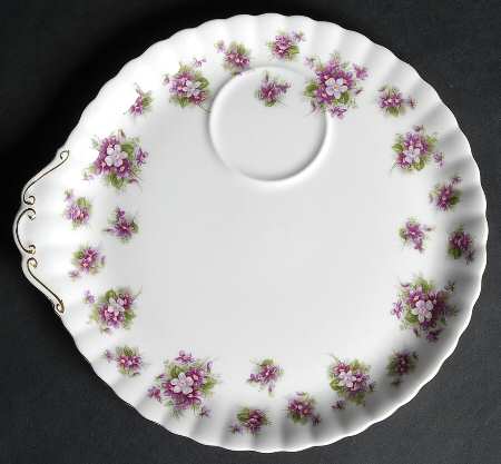 Sweet Violets Snack Plate by Royal Albert
