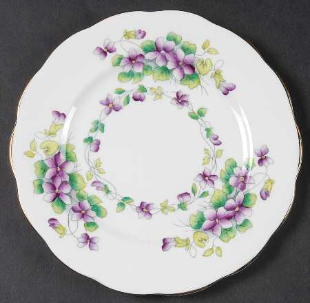 Sweet Violet Bread & Butter Plate