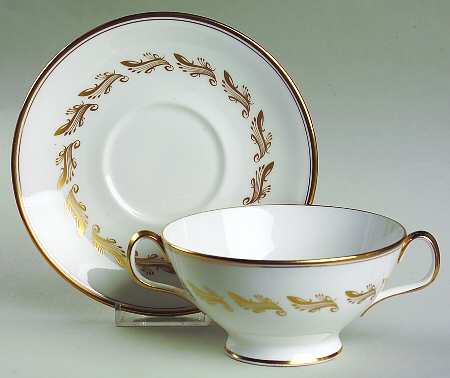 Symphony Footed Cream Soup Bowl & Saucer Set