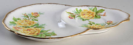 Tea Rose Yellow Snack Plate