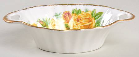 Tea Rose Yellow 6" Oval Sweet Meat Dish