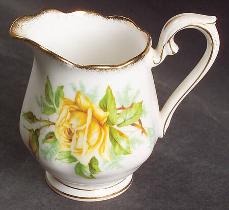 Tea Rose Yellow Mini Creamer