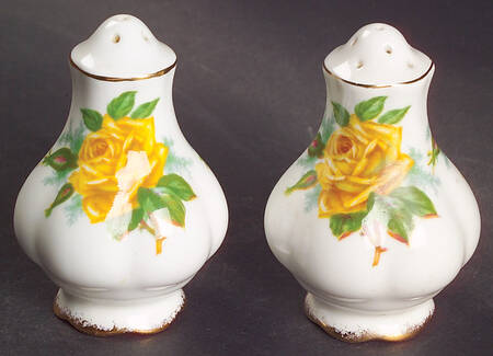 Tea Rose Yellow Salt & Pepper Set