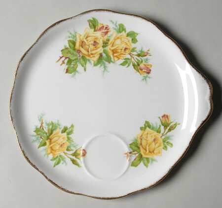 Tea Rose Yellow Snack Plate