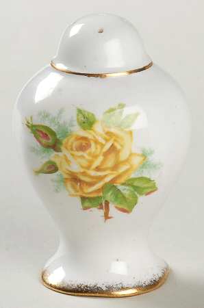 Tea Rose Yellow Salt Shaker