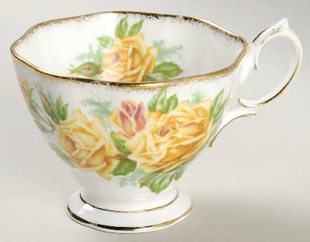 Tea Rose Yellow Snack Cup