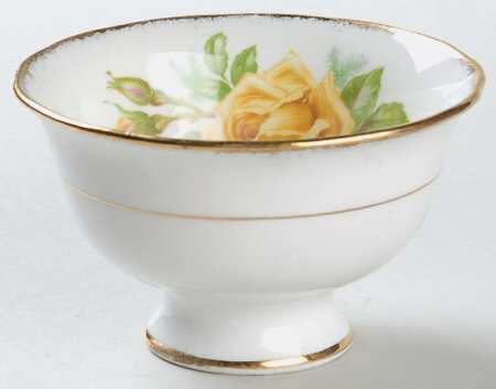 Tea Rose Yellow Open Sugar Bowl