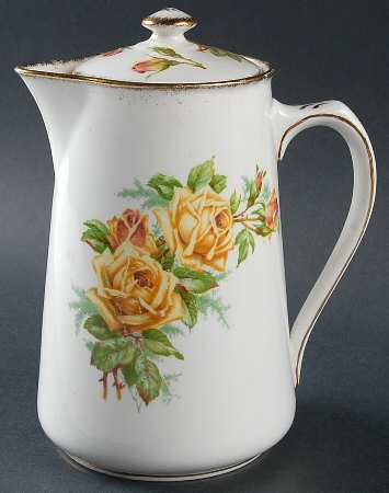 Tea Rose Yellow Hot Water Jug & Lid
