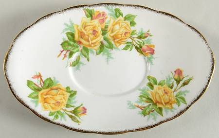 Tea Rose Yellow Underplate for Gravy Boat