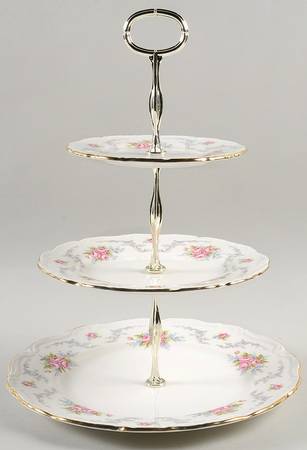 Tranquillity 3-Tiered Serving Tray (DP, SP, BB)