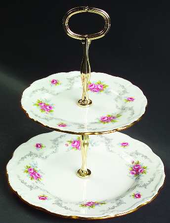 Tranquillity 2-Tiered Serving Tray (Salad & Bread/Butter Plate)