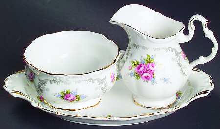 Tranquillity Mini Creamer & Open Sugar with Tray