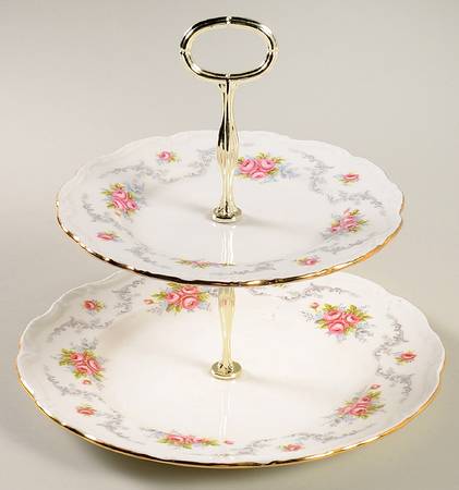 Tranquillity 2 Tiered Serving Tray (Dinner & Salad Plate)