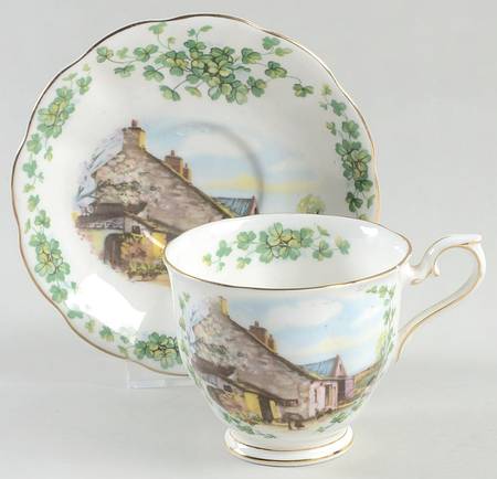 Traditional British Songs Footed Cup & Saucer Set