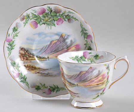 Traditional British Songs Footed Cup & Saucer Set