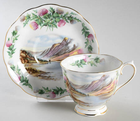 Traditional British Songs Footed Cup & Saucer Set