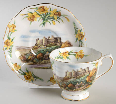 Traditional British Songs Footed Cup & Saucer Set