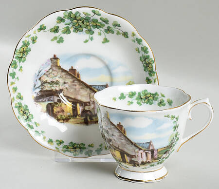 Traditional British Songs Footed Cup & Saucer Set