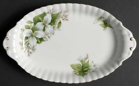 Trillium Tray for Mini Creamer & Open Sugar by Royal Albert