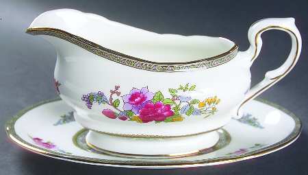 Tree of Kashmir Gravy Boat & Underplate