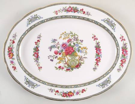 Tree of Kashmir 16" Oval Serving Platter