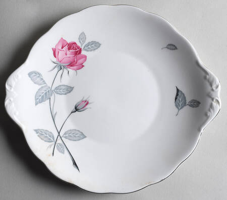 Trent Rose Handled Cake Plate