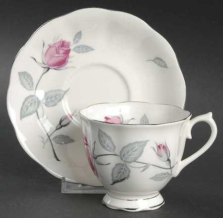 Trent Rose Footed Cup & Saucer Set