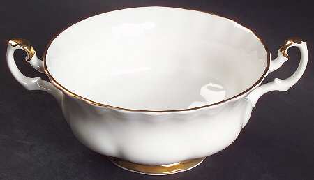 Val D'Or Footed Cream Soup Bowl